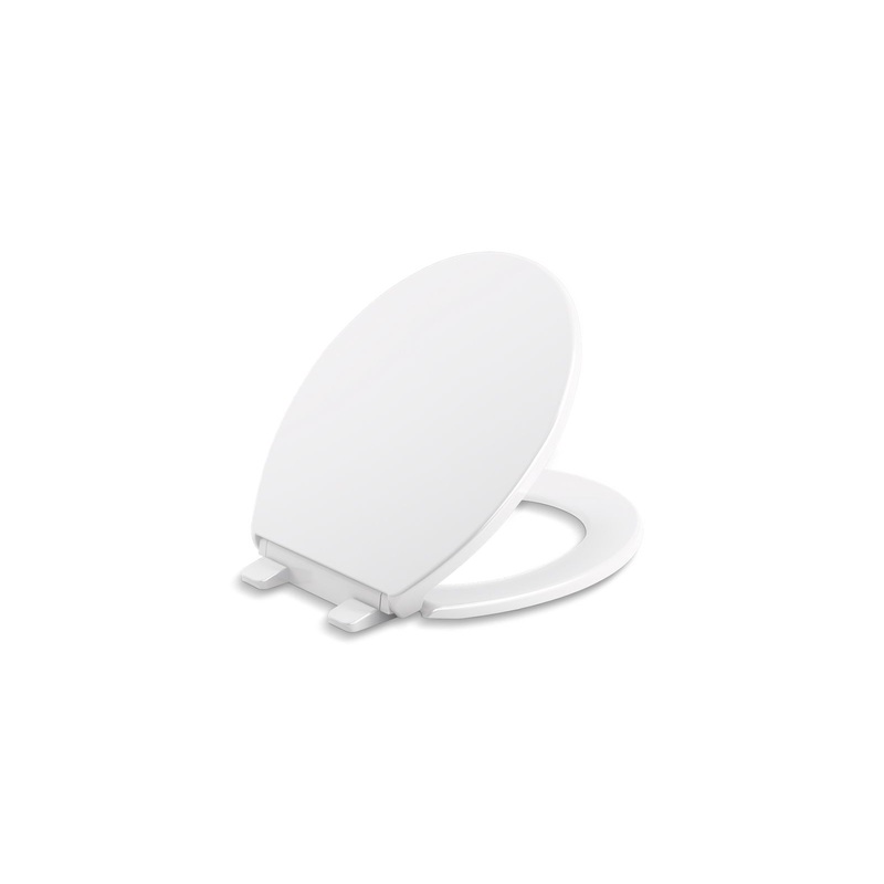KOHLER K-4775-0 Brevia Quick-Release Round-Front Toilet Seat In White