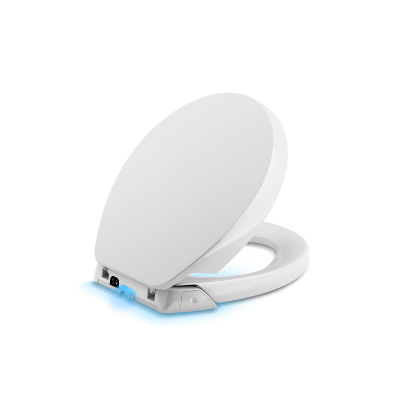 KOHLER K-5589-0 Purefresh Deodorizing Round-Front Toilet Seat In White