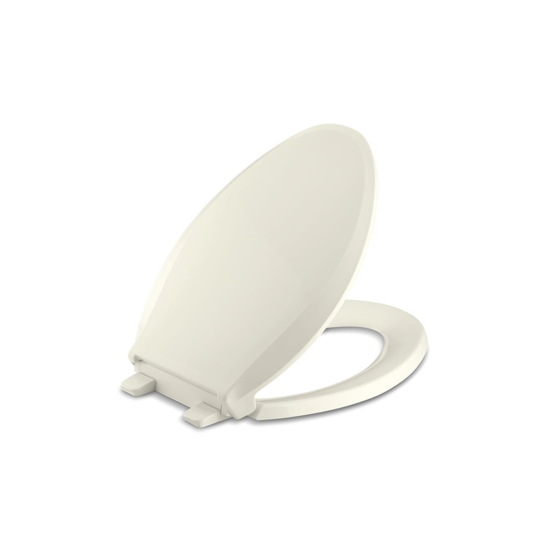 KOHLER K-7315-96 Cachet Quick-Release Elongated Toilet Seat In Biscuit