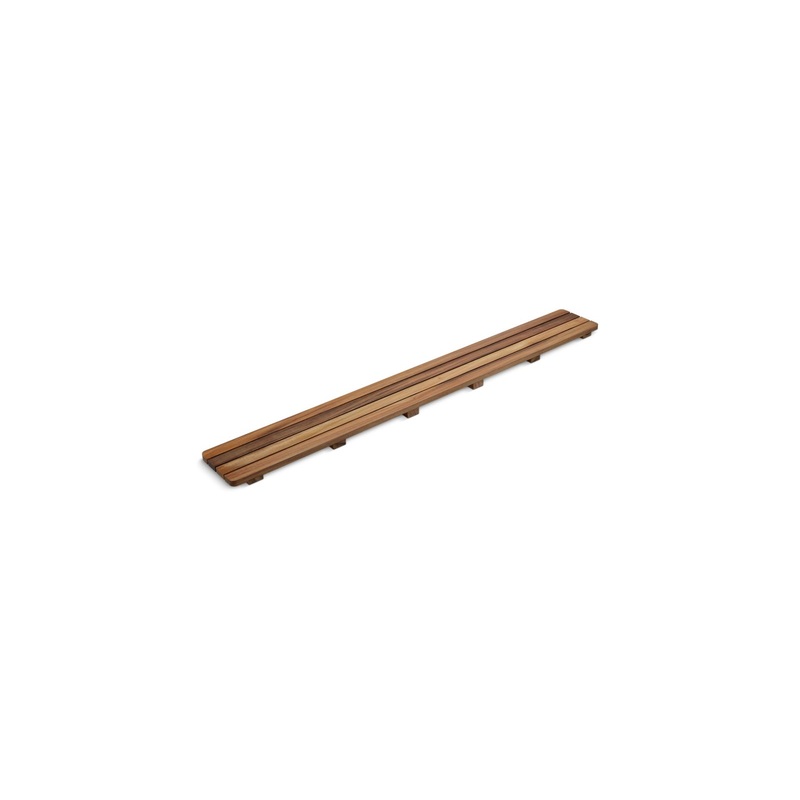 KOHLER K-9336-NA Groove Teak Drain Cover 48" Receptor