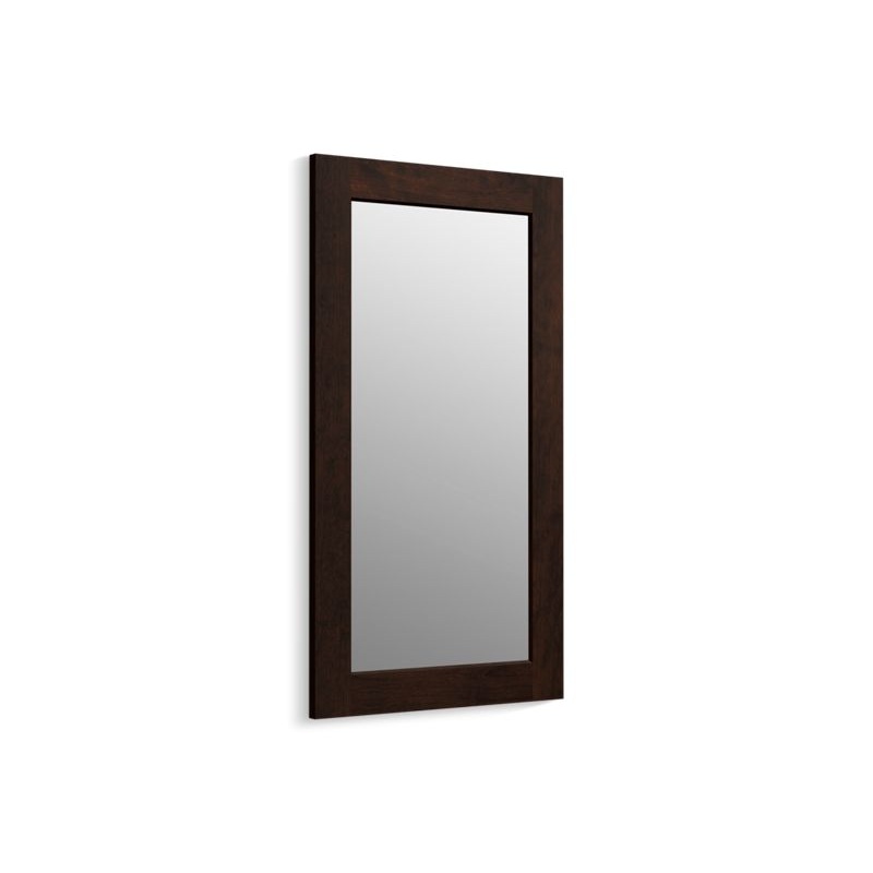 KOHLER K-99666-1WB Poplin Marabou Framed Mirror In Claret Suede