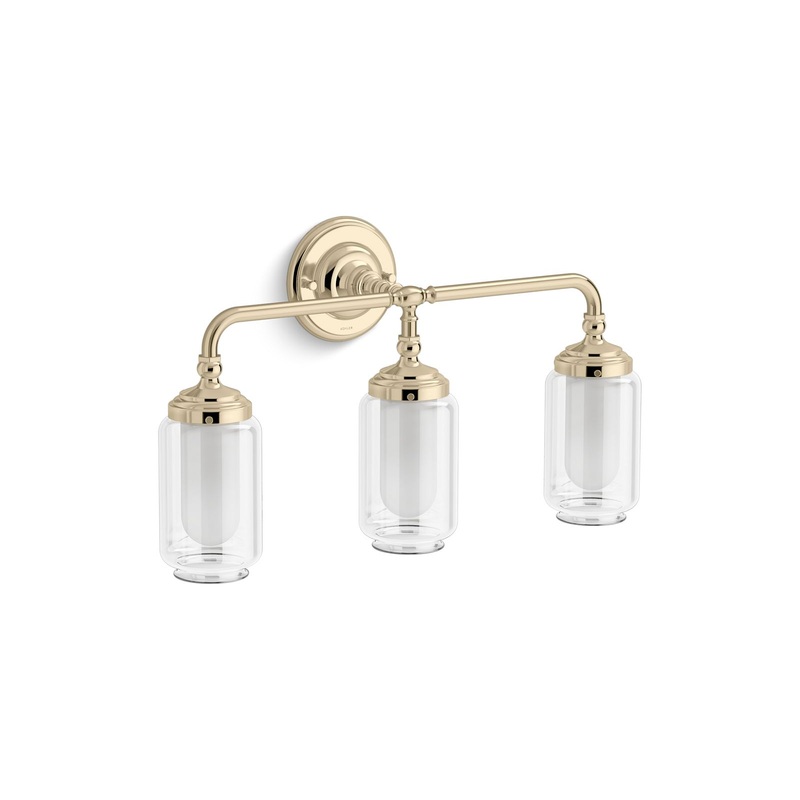 KOHLER K-32806-SC03-AFL Artifacts Three-Light Sconce In French Gold