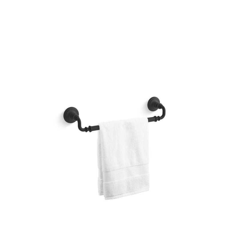 KOHLER K-72567-BL Artifacts 18" Towel Bar In Matte Black
