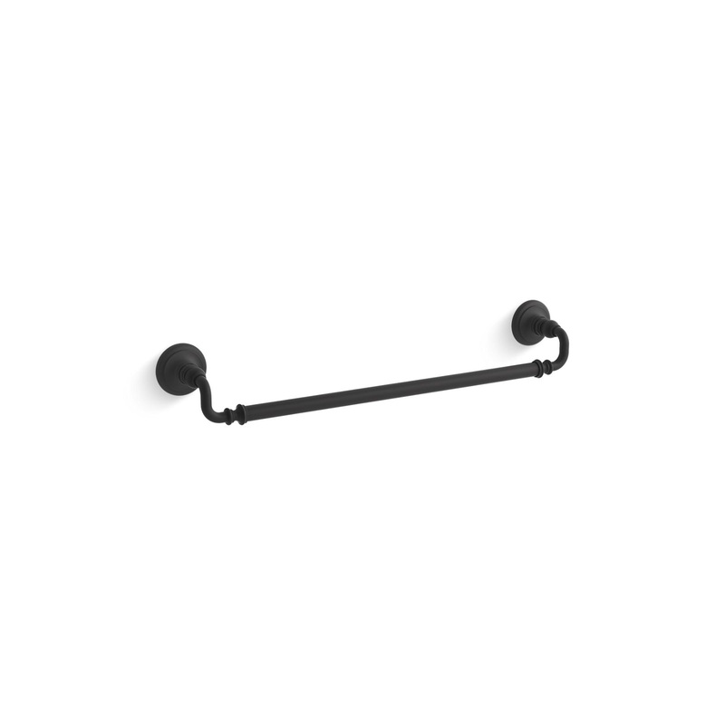 KOHLER K-72568-BL Artifacts 24" Towel Bar In Matte Black