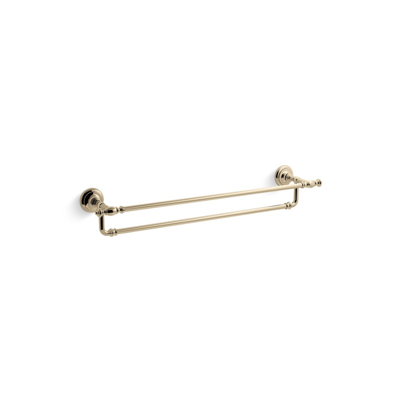 KOHLER K-72570-AF Artifacts 24" Double Towel Bar In Vibrant French Gold