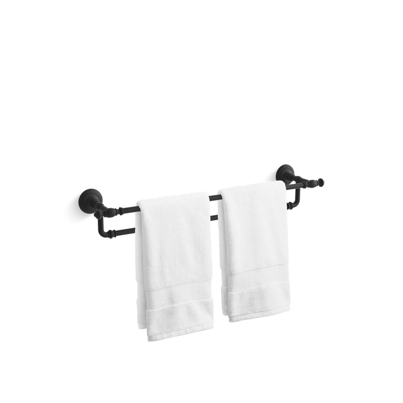 KOHLER K-72570-BL Artifacts 24" Double Towel Bar In Matte Black