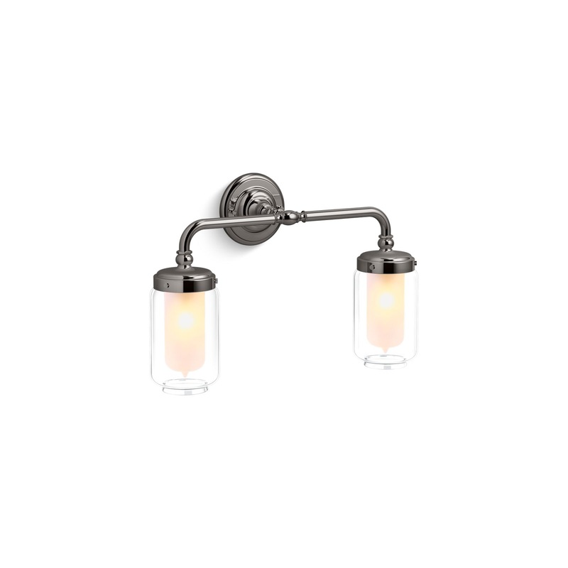 KOHLER K-72582-TTL Artifacts Two-Light Sconce In Titanium