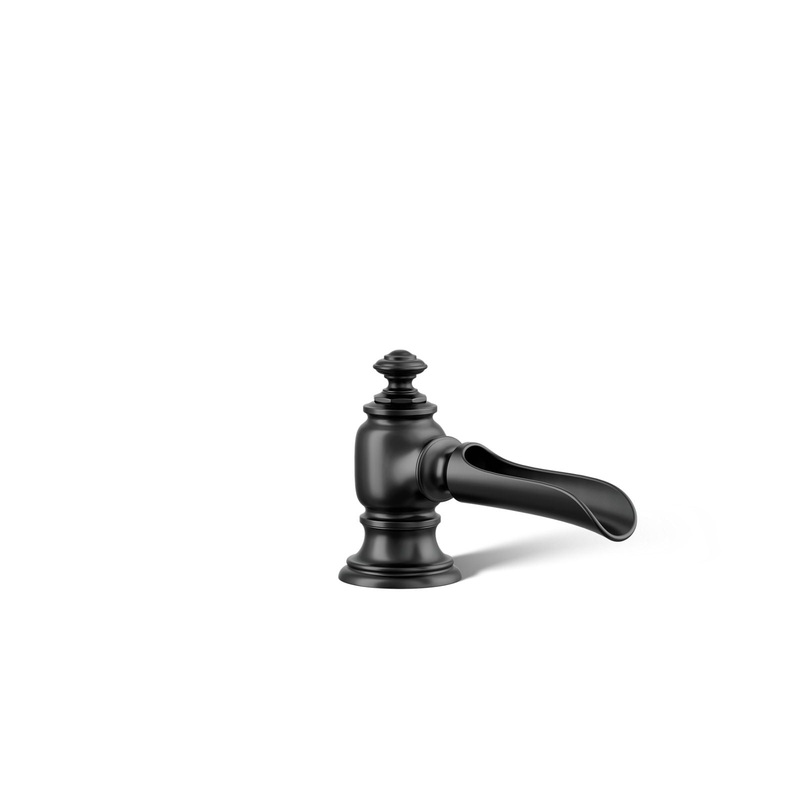 KOHLER K-72761-BL Artifacts With Flume Design Bathroom Sink Faucet Spout With Flume Design, 1.2 Gpm In Matte Black