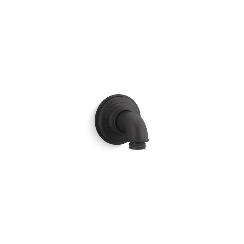 KOHLER K-72796-BL Artifacts Wall-Mount Supply Elbow In Matte Black