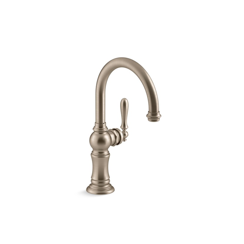 KOHLER K-99264-BV Artifacts Single-Handle Kitchen Sink Faucet In Vibrant Brushed Bronze