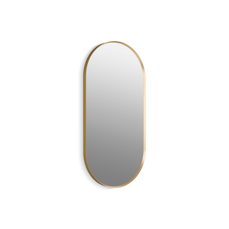 KOHLER K-26051-BGL Essential 20" X 40" Capsule Framed Mirror In Moderne Brushed Gold