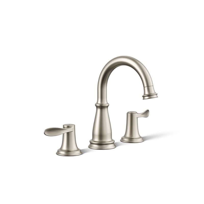 KOHLER K-27380-4-BN Bellera Widespread Bathroom Sink Faucet, 1.2 Gpm In Vibrant Brushed Nickel