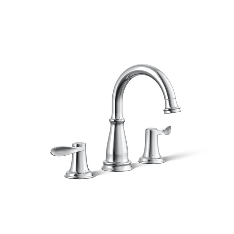 KOHLER K-27380-4-CP Bellera Widespread Bathroom Sink Faucet, 1.2 Gpm In Polished Chrome