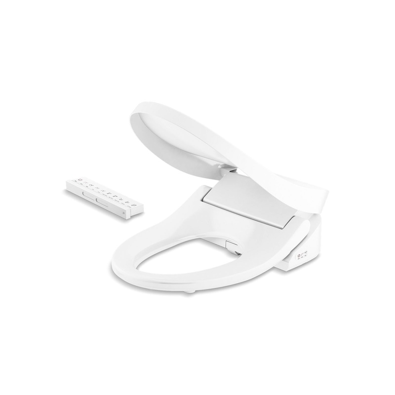 KOHLER K-28119-0 Purewash E815 Elongated Bidet Toilet Seat With Remote Control In White