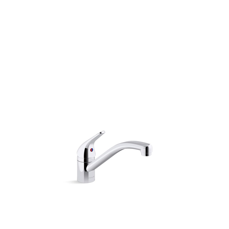 KOHLER K-30613-CP Jolt Single-Handle Kitchen Sink Faucet In Polished Chrome