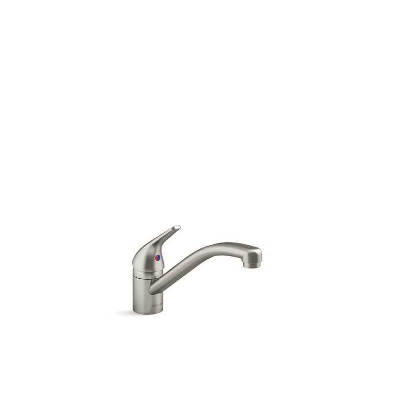 KOHLER K-30613-VS Jolt Single-Handle Kitchen Sink Faucet In Vibrant Stainless