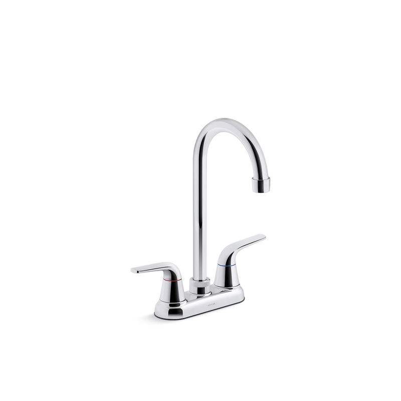 KOHLER K-30617-CP Jolt Two-Handle Bar Sink Faucet In Polished Chrome