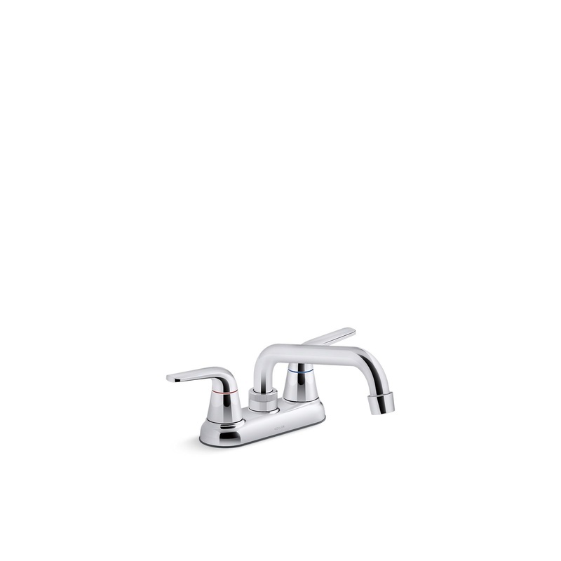 KOHLER K-30618-CP Jolt Two-Handle Utility Sink Faucet In Polished Chrome