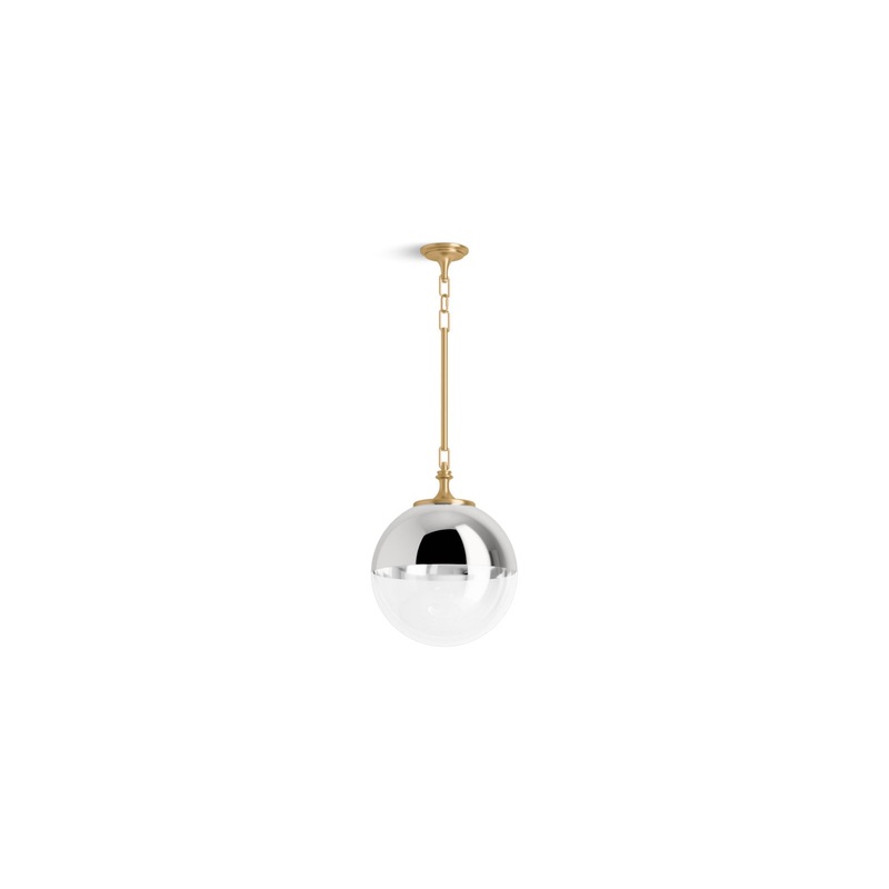 KOHLER K-31765-PE01-2GL Bellera 14" Pendant In Brushed Moderne Brass