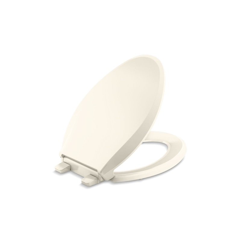 KOHLER K-4636-RL-47 Cachet Readylatch Quiet-Close Elongated Toilet Seat In Almond