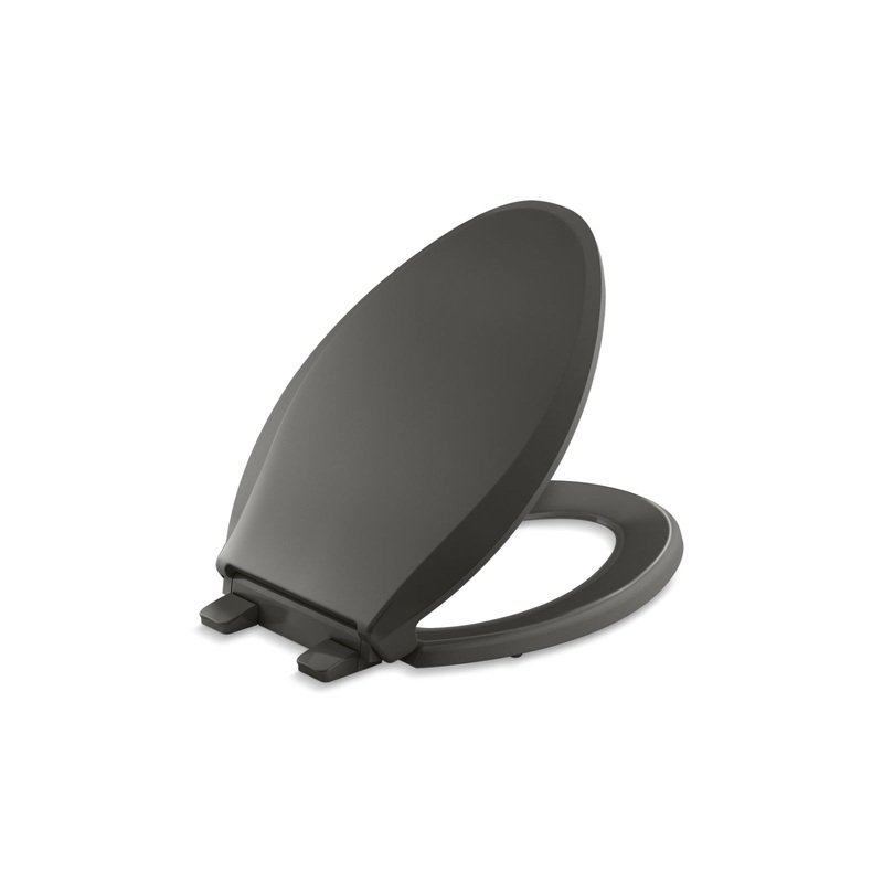 KOHLER K-4636-RL-58 Cachet Readylatch Quiet-Close Elongated Toilet Seat In Thunder Grey