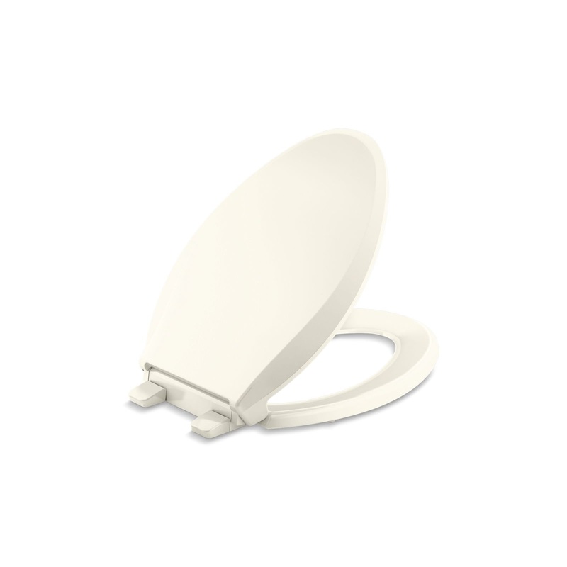 KOHLER K-4636-RL-96 Cachet Readylatch Quiet-Close Elongated Toilet Seat In Biscuit