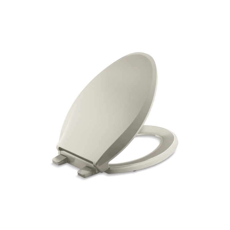 KOHLER K-4636-RL-G9 Cachet Readylatch Quiet-Close Elongated Toilet Seat In Sandbar