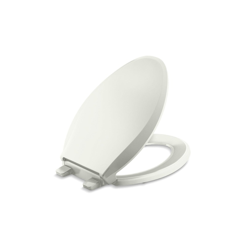 KOHLER K-4636-RL-NY Cachet Readylatch Quiet-Close Elongated Toilet Seat In Dune