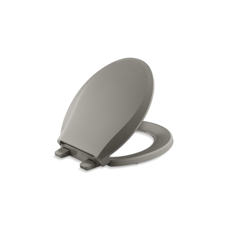 KOHLER K-4639-RL-K4 Cachet Readylatch Quiet-Close Round-Front Toilet Seat In Cashmere