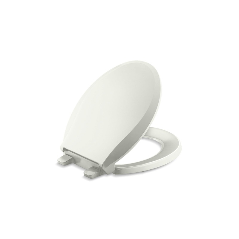 KOHLER K-4639-RL-NY Cachet Readylatch Quiet-Close Round-Front Toilet Seat In Dune