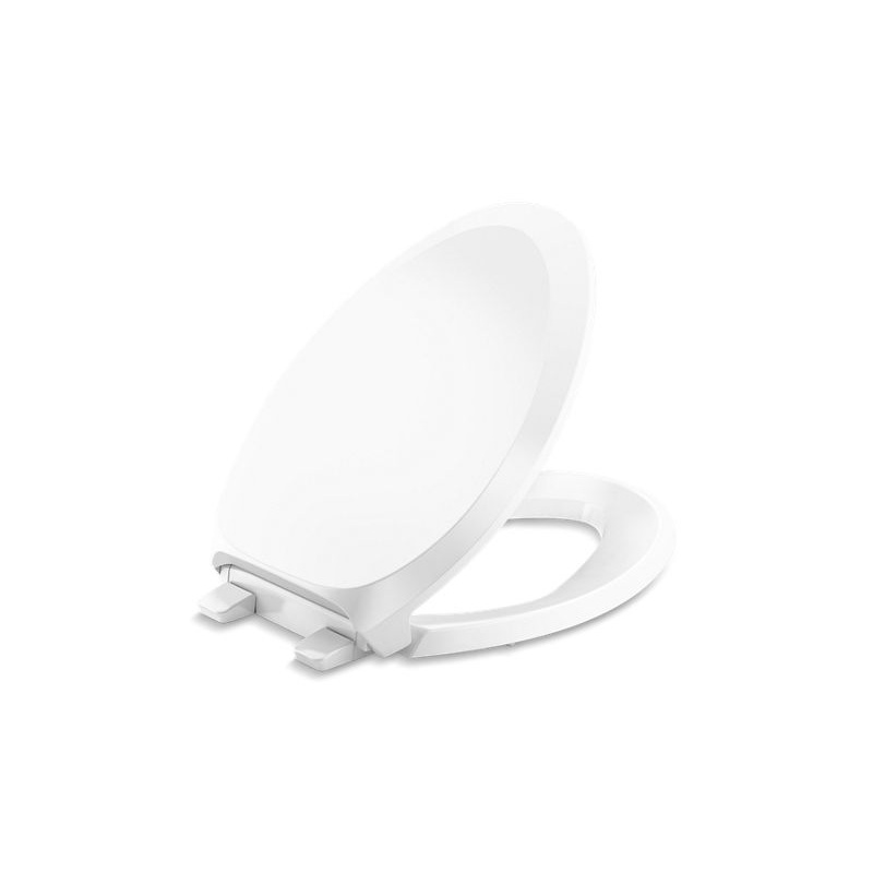 KOHLER K-4713-RL-0 French Curve Readylatch Quiet-Close Elongated Toilet Seat In White