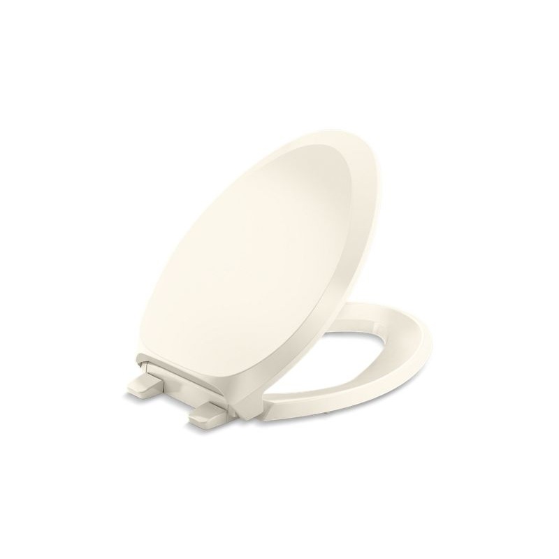 KOHLER K-4713-RL-47 French Curve Readylatch Quiet-Close Elongated Toilet Seat In Almond