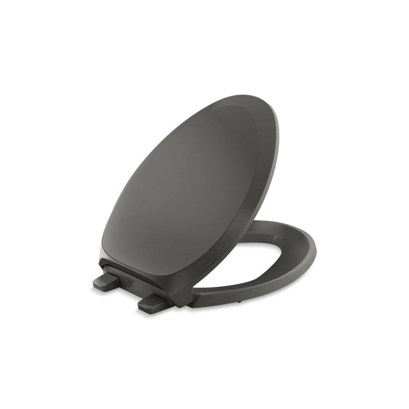 KOHLER K-4713-RL-58 French Curve Readylatch Quiet-Close Elongated Toilet Seat In Thunder Grey