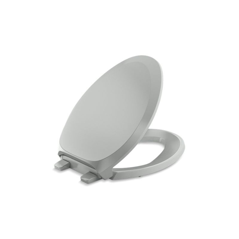 KOHLER K-4713-RL-95 French Curve Readylatch Quiet-Close Elongated Toilet Seat In Ice Grey