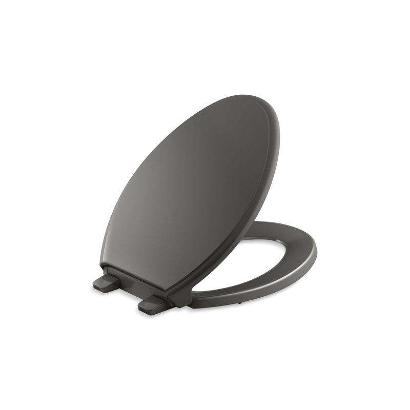 KOHLER K-4733-RL-58 Glenbury Readylatch Quiet-Close Elongated Toilet Seat In Thunder Grey