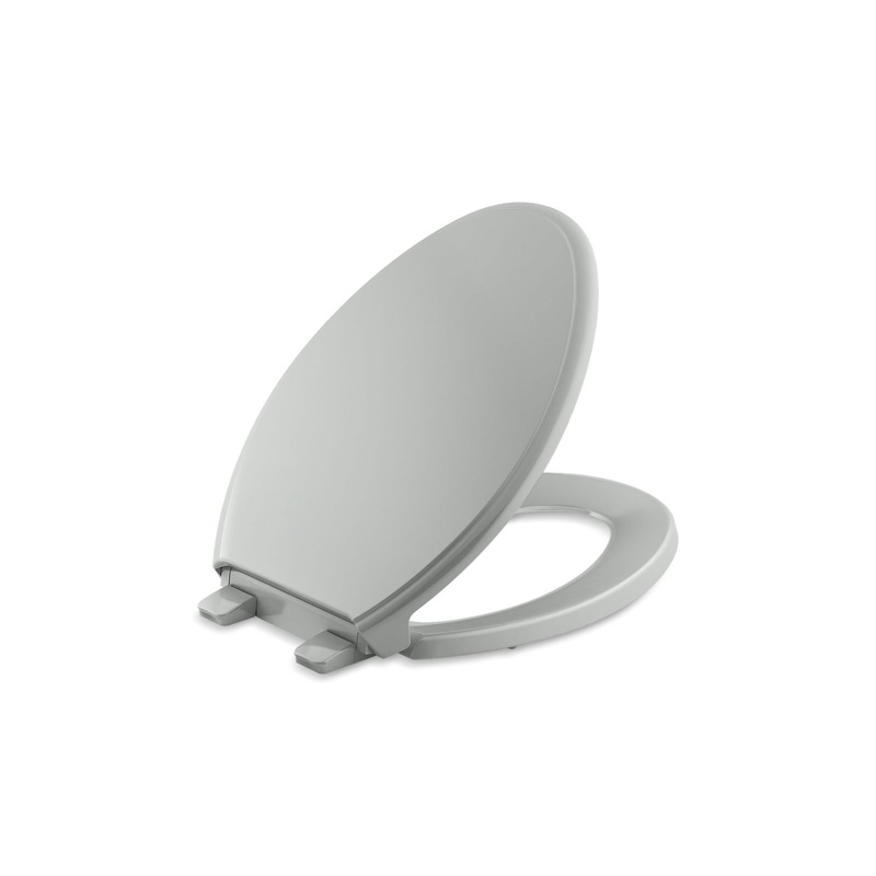 KOHLER K-4733-RL-95 Glenbury Readylatch Quiet-Close Elongated Toilet Seat In Ice Grey