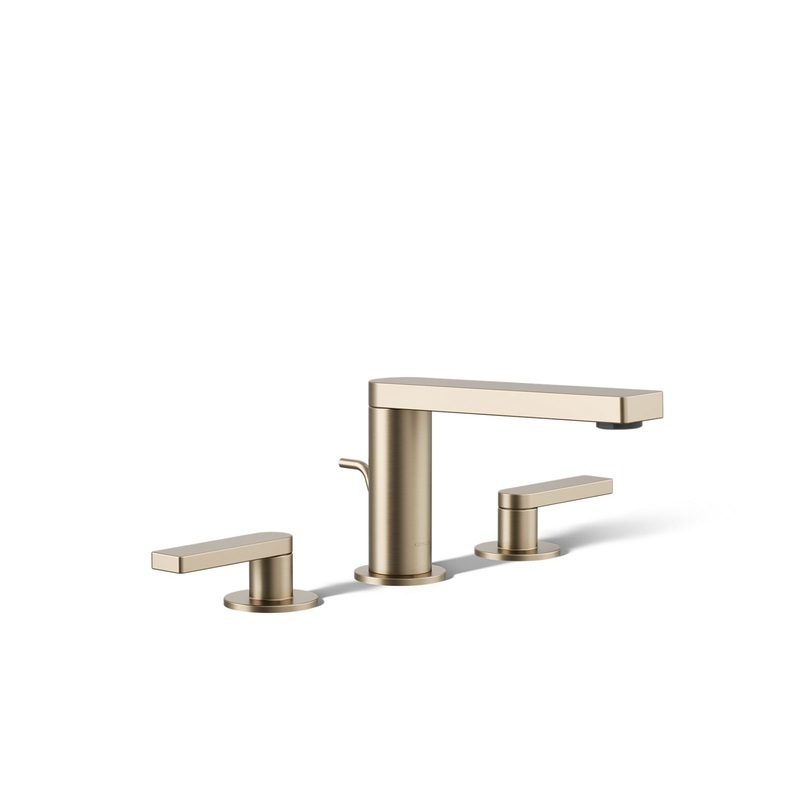 KOHLER K-73060-4-BV Composed Widespread Bathroom Sink Faucet With Lever Handles, 1.2 Gpm In Vibrant Brushed Bronze