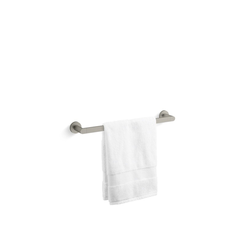 KOHLER K-73141-BN Composed 18" Towel Bar In Vibrant Brushed Nickel
