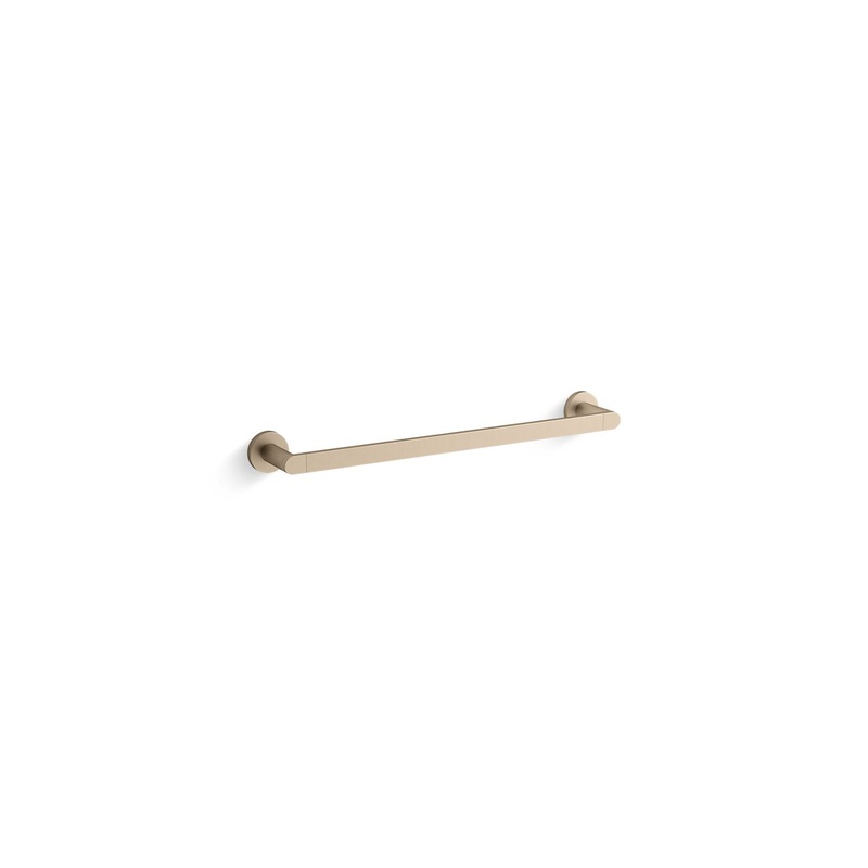 KOHLER K-73141-BV Composed 18" Towel Bar In Vibrant Brushed Bronze