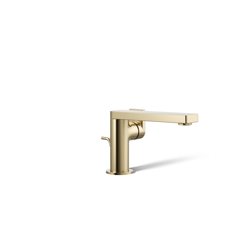 KOHLER K-73167-4-AF Composed Single-Handle Bathroom Sink Faucet With Lever Handle, 1.2 Gpm In Vibrant French Gold