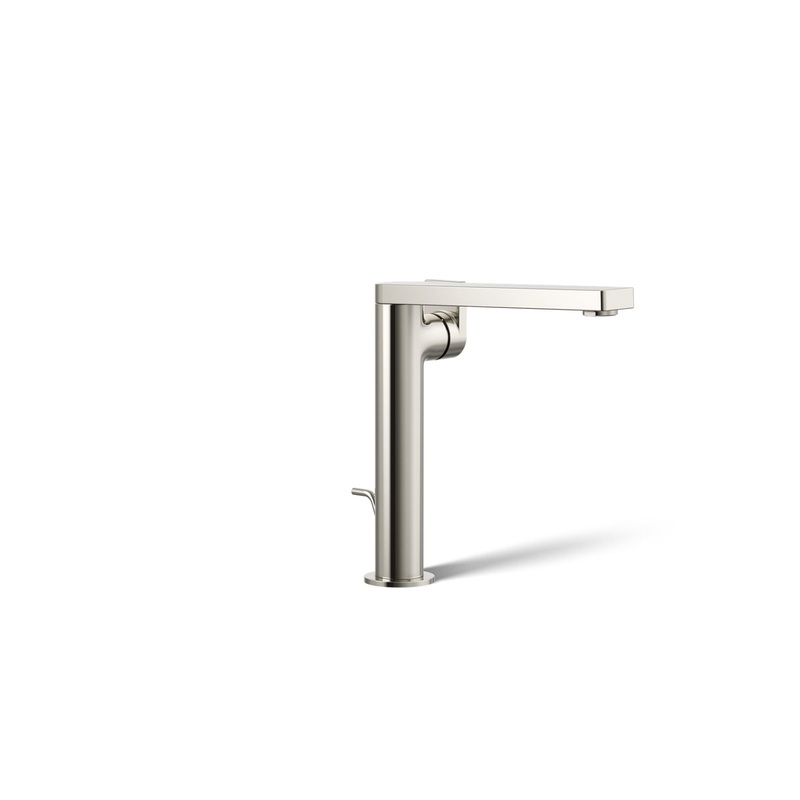 KOHLER K-73168-4-SN Composed Tall Single-Handle Bathroom Sink Faucet With Lever Handle, 1.2 Gpm In Vibrant Polished Nickel