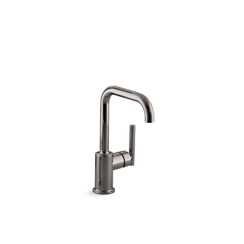 KOHLER K-7509-TT Purist Single-Handle Bar Sink Faucet In Vibrant Titanium
