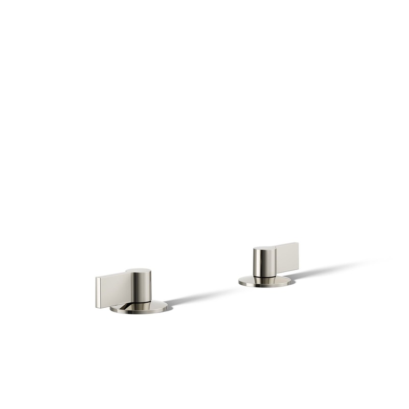 KOHLER K-77974-4-SN Components Lever Bathroom Sink Faucet Handles In Vibrant Polished Nickel