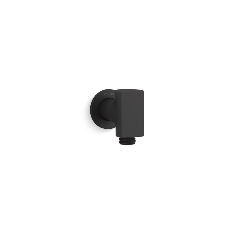 KOHLER K-98352-BL Exhale Wall-Mount Supply Elbow In Matte Black