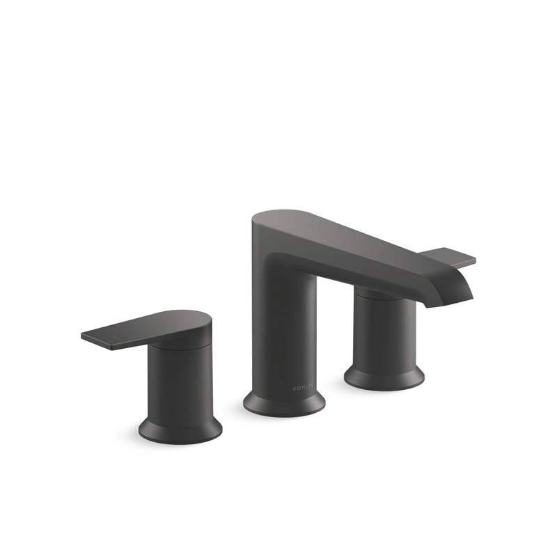 KOHLER K-T25740-4-BL Hint Deck-Mount Bath Faucet Trim In Matte Black