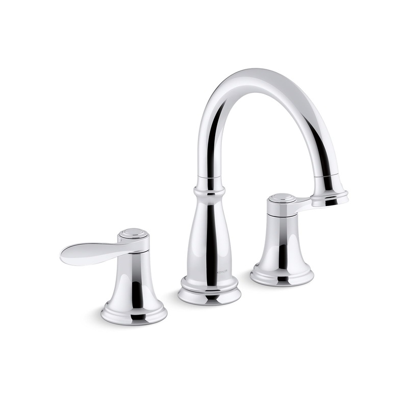 KOHLER K-T26428-4-CP Bellera Deck-Mount Bath Faucet Trim In Polished Chrome