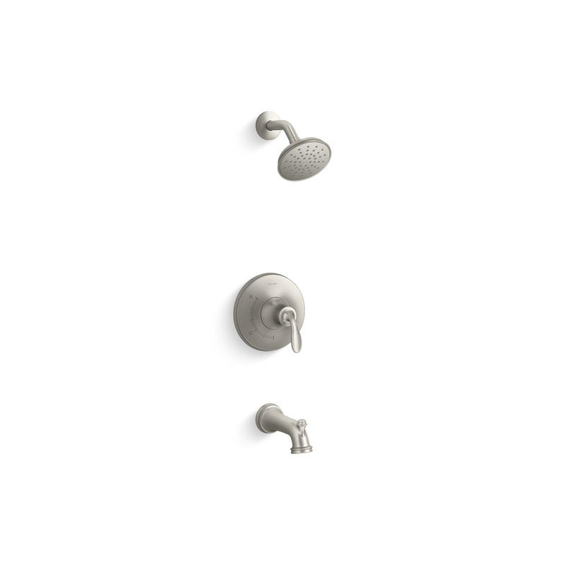 KOHLER K-TS27381-4G-BN Bellera Rite-Temp Bath And Shower Trim Kit, 1.75 Gpm In Vibrant Brushed Nickel