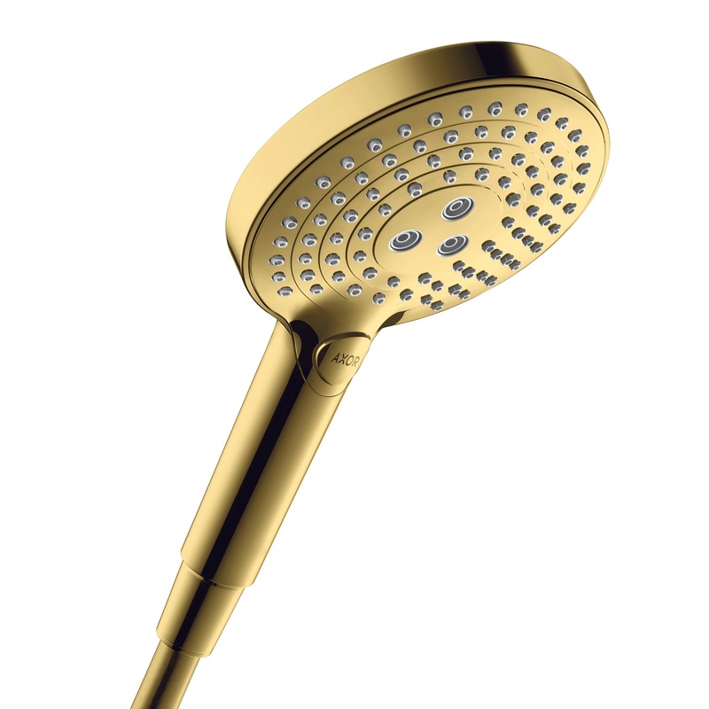 AXOR 26053991 Polished Gold Optic ShowerSolutions Modern Handshower 2.5 GPM