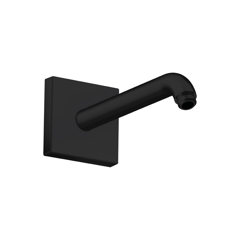 AXOR 26430671 ShowerSolutions Matte Black Showerarm Square, 9"