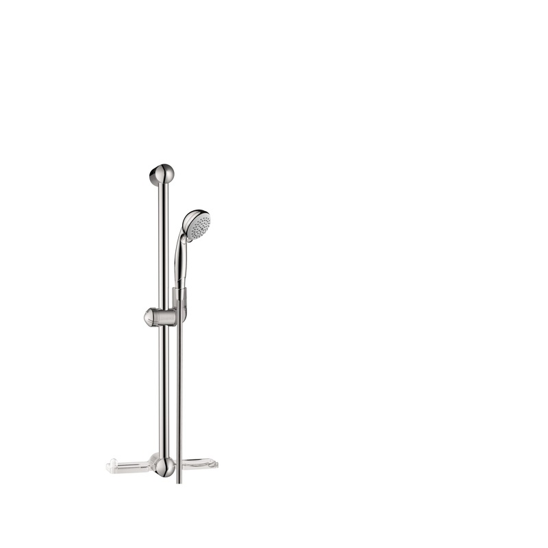 HANSGROHE 27744001 Chrome Croma Modern Wallbar Set 1.5 GPM